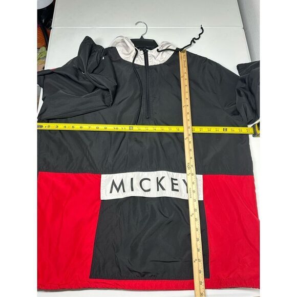 Vtg Mens Disney Mickey 1928 MCMXXVIII Pullover Windbreaker Hoody Sz XL See Notes - Picture 7 of 11